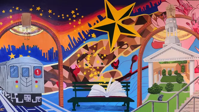 zoom mural