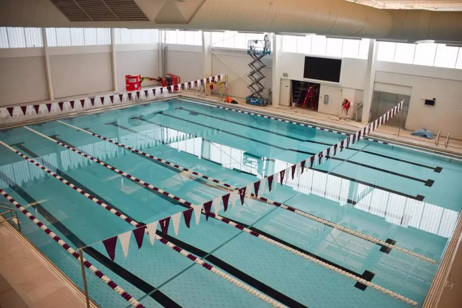 Horace Mann pool overhead