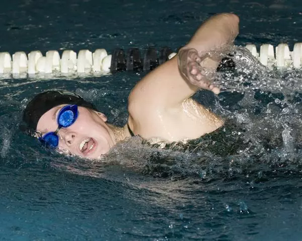 LATOUCHE LEADS WOMEN'S SWIMMING TO SEASON RECORD 12TH WIN, 53-30 OVER NJIT