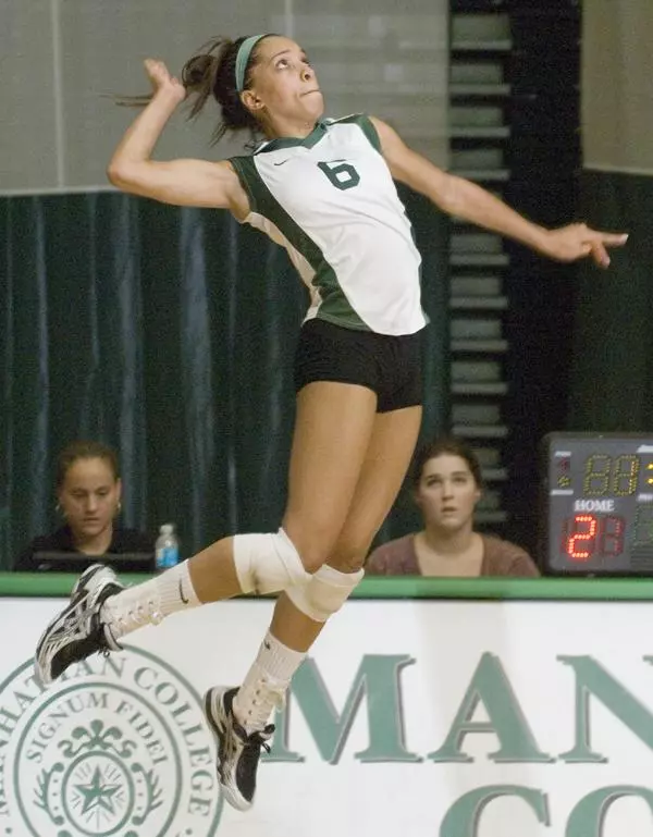 VOLLEYBALL SPIKED BY SAINT PETER?S, 3-1