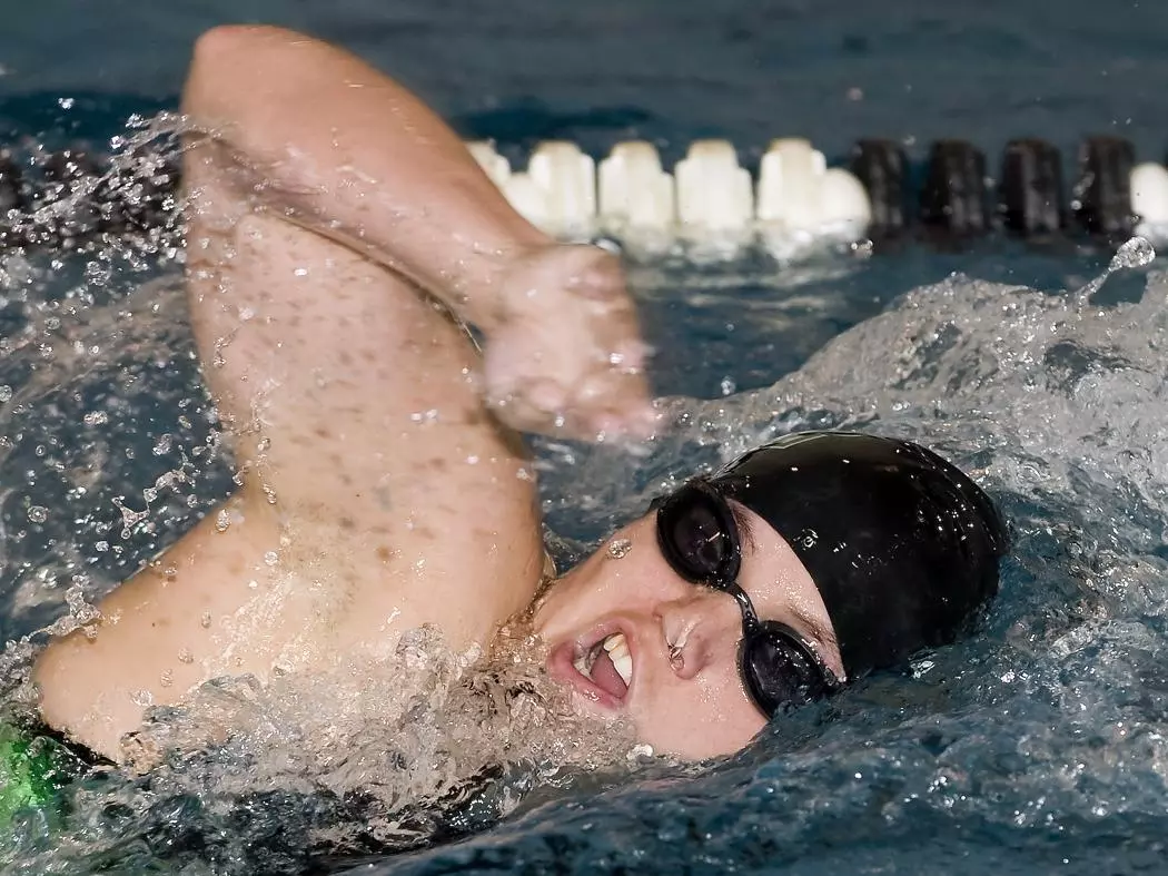 Latino Paces Women?s Swimming to Second Straight Victory