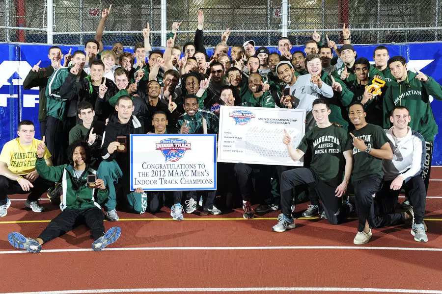 Manhattan Men Defend MAAC Indoor Championship
