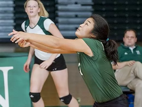 Manhattan Rallies For Five-Set Victory Over Coppin State