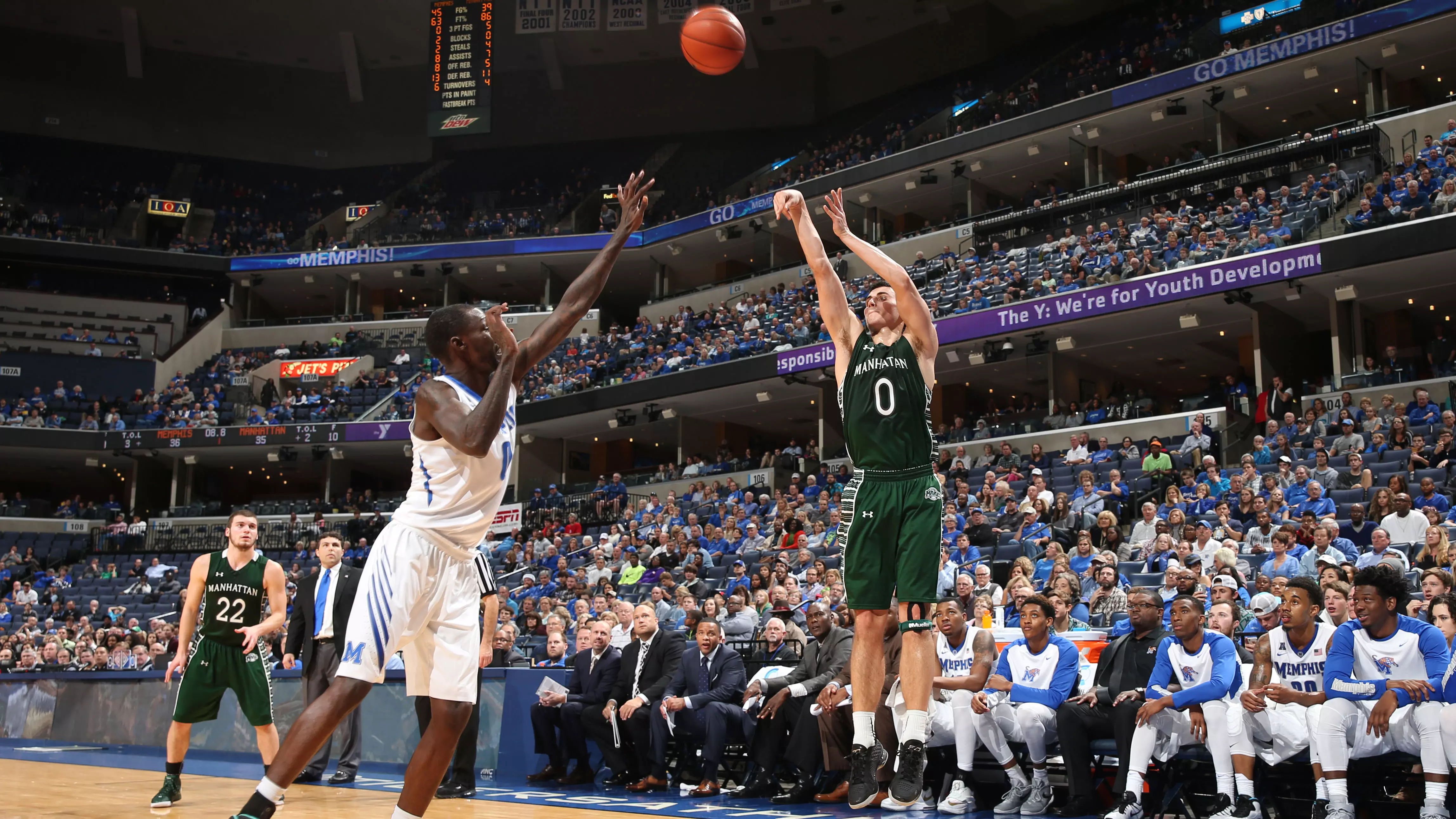 Richards' Seven Triples Powers Manhattan Past Morgan State