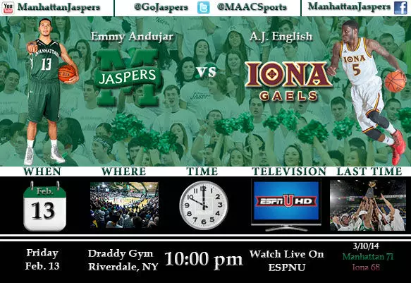 Manhattan To Host Iona Friday At 10 PM On ESPNU
