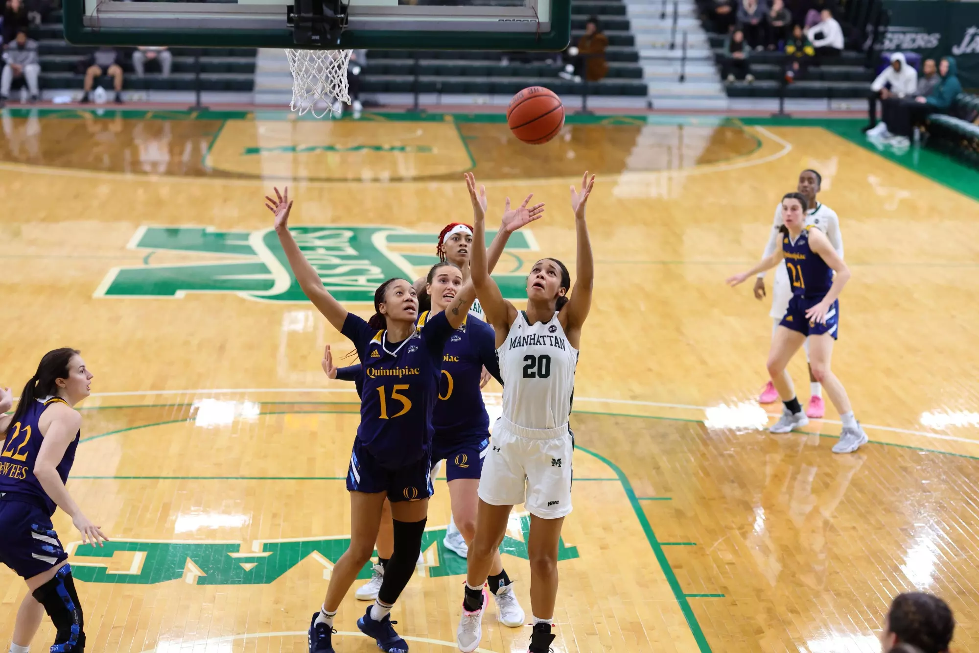 Jade Blagrove goes up for a rebound