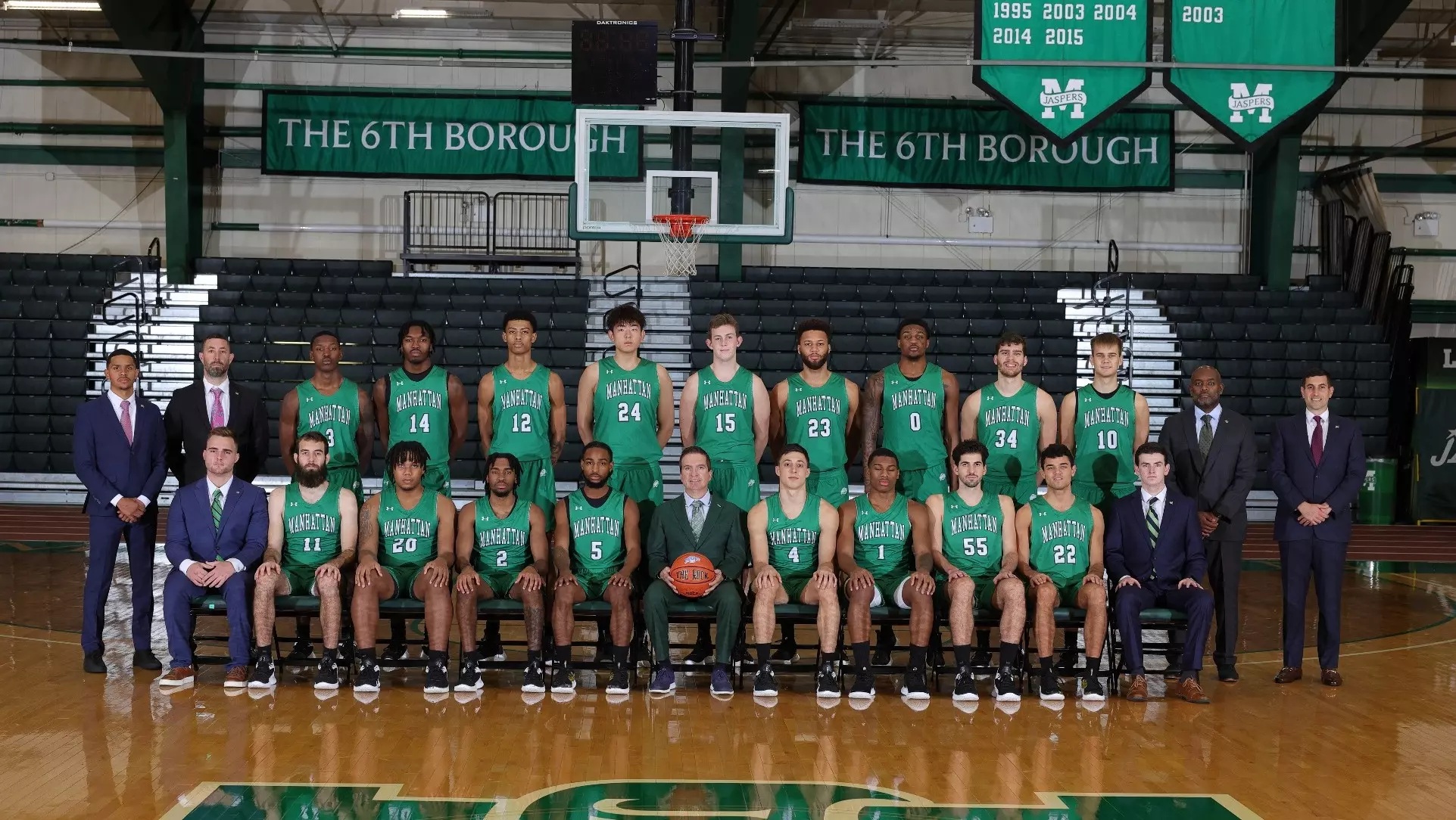 2023-24 Manhattan Men's Basketball Team Photo