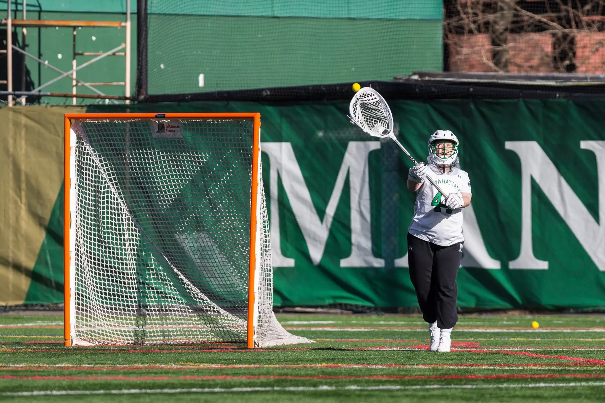 Ashley Gambardella passes the ball