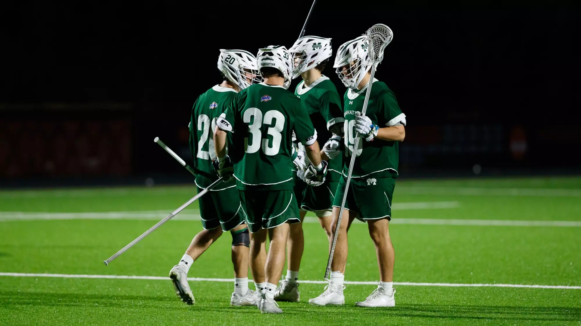 Defense huddle vs Princeton