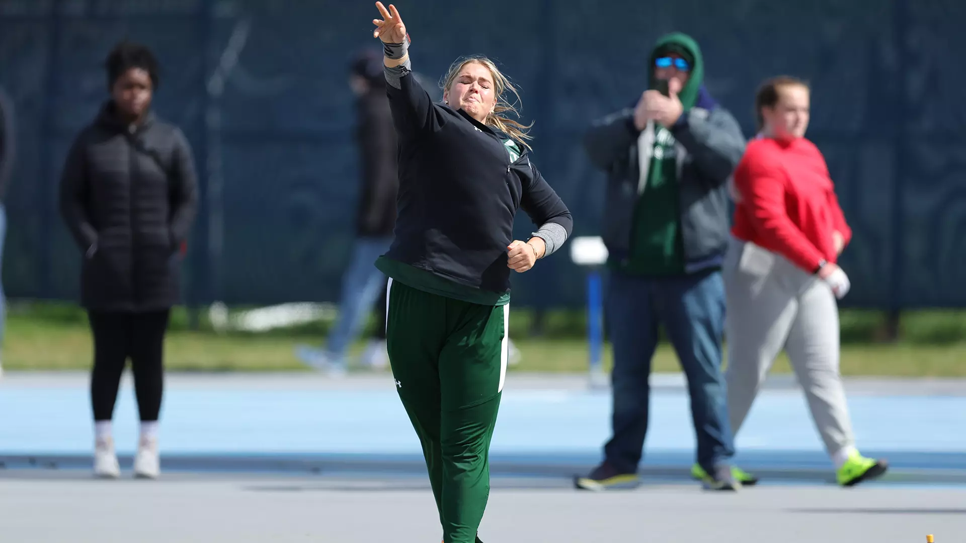 Mary Gill at outdoor mets 